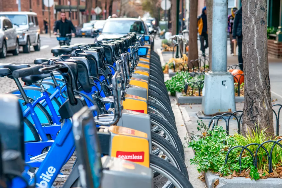 Citi Bike station in New York City